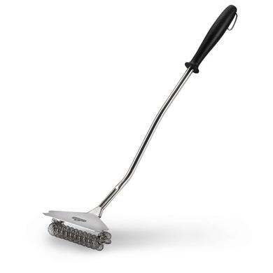 Bristle free wide grill brush