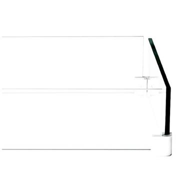 Glass deflector Hampton square table