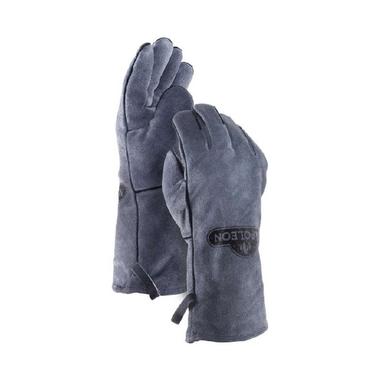 Genuine leather BBQ gloves