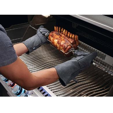 Genuine leather BBQ gloves