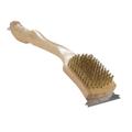 Grill brush with brass bristles